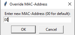 Reset MAC Address to factory default