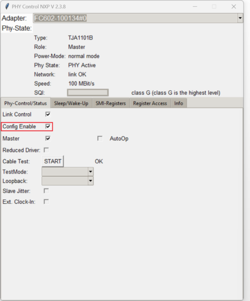 Config Enable Active