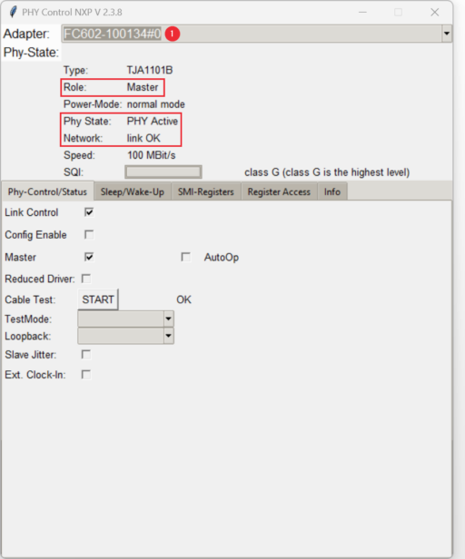 PHY Control NXP Overview