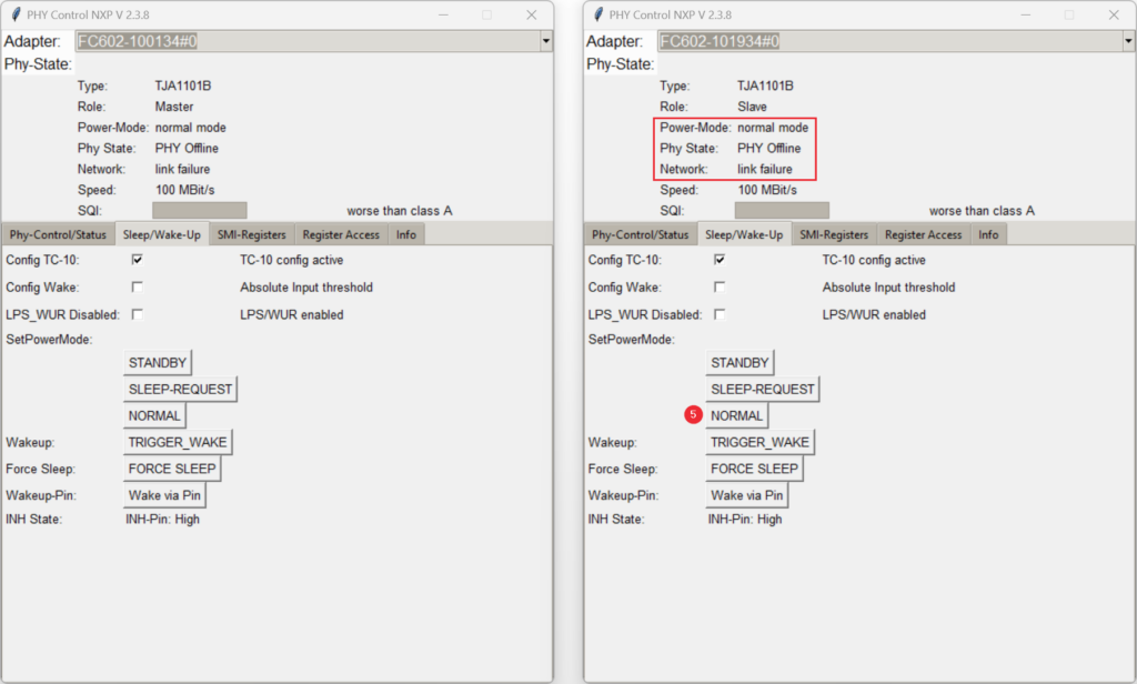 Manually set slave to NORMAL mode